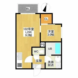 REGALEST BRICKS【1階】の間取り