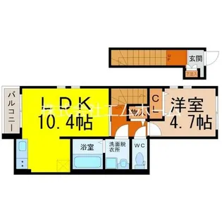 CharmeM(シャルムエム)【201号室】の間取り