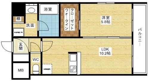 グランカーサ新大阪SOUTH【2階】の間取り