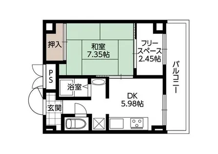 アローズパーク【201号室】の間取り