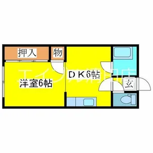 エムズコーポ【203号室】の間取り