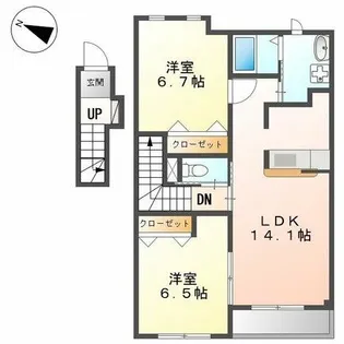 プレミアムステージ【205号室】の間取り