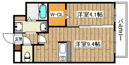 フェア・ソレイユ【101号室】の間取り
