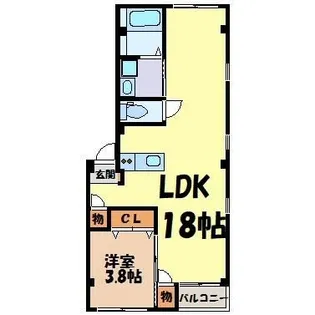 グランレーヴ東別院EAST【4階】の間取り