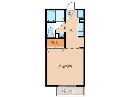 サニーサイドコーポ川西【1階】の間取り