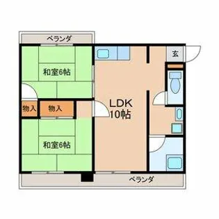 サンハイム陵西【3階】の間取り