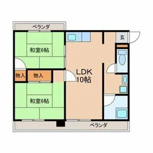 サンハイム陵西【3階】の間取り