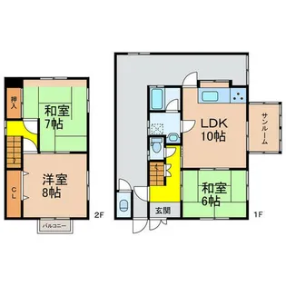 兵庫県丹波市山南町北太田【一戸建】の間取り