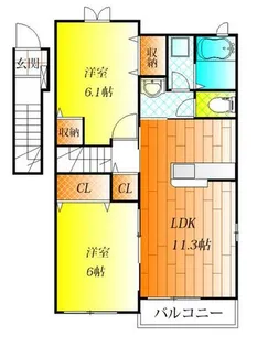 ポンドⅠ【2階】の間取り