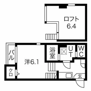 Casa Viola 栄生【1階】の間取り