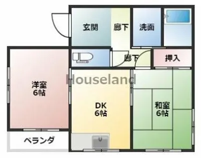 コーポ奥出【2階】の間取り