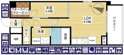 スプランディッドⅡ【10階】の間取り