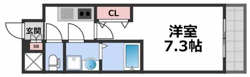 GROOVE今福鶴見【10階】の間取り
