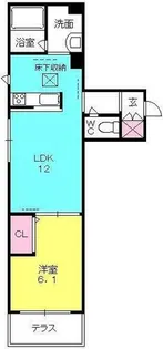 シャーメゾンさくら【302号室】の間取り