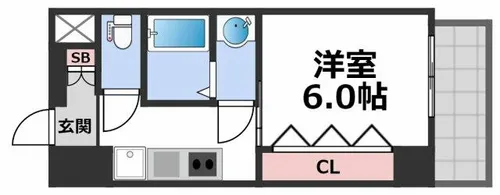 CLASS HILLS 新深江【2階】の間取り