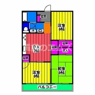 八尋ビル【604号室】の間取り
