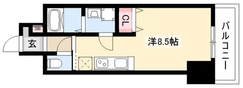La Douceur今池【0506号室】の間取り