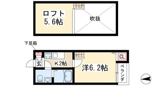 トスラブ野並【2階】の間取り