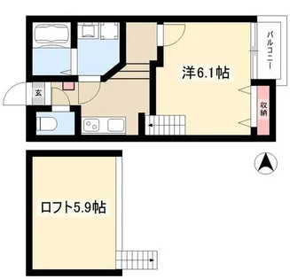 Creo八田参番館【2階】の間取り
