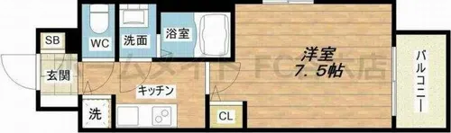 LaDouceur北巽【13階】の間取り