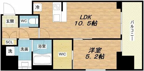 La Douceur天満【3階】の間取り