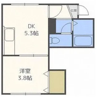 Precious菊水Ⅱ(プレシャス菊水Ⅱ)【3階】の間取り