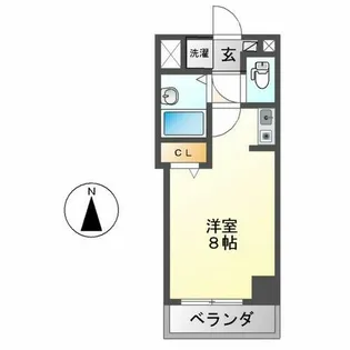 グランヴィア徳川【703号室】の間取り