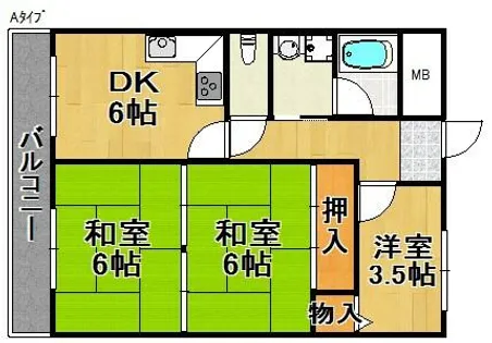 ウイングス21【3階】の間取り