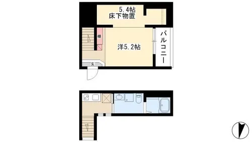 ルミエール十一番町【2階】の間取り