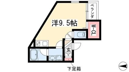 Crecia野並駅前【3階】の間取り