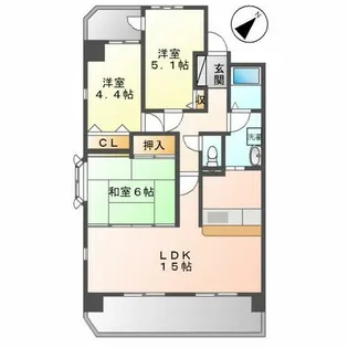 ロジェ千種【13階】の間取り