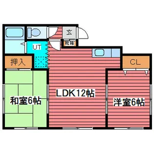 レジデンス常本【3階】の間取り