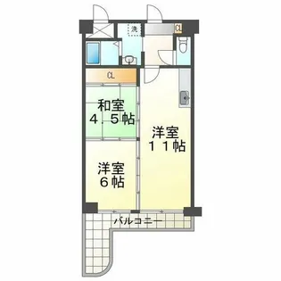 アルカサール西神戸【4階】の間取り