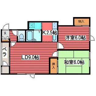 ハイツ藤【2階】の間取り