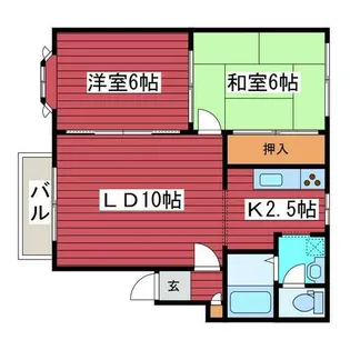 クロバーヒル【2階】の間取り