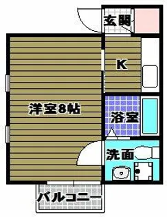 メゾンドソレイユ滝谷【2階】の間取り