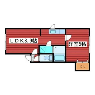 シャネル月寒EAST【1階】の間取り