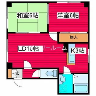 ドルチェムーンエンジェル【4階】の間取り