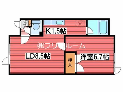 アーバンフラット月寒東【3階】の間取り