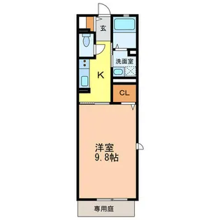 パレ オランジュ【1階】の間取り