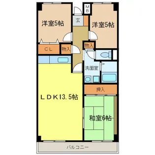 プレスト・コート壱番館【7階】の間取り