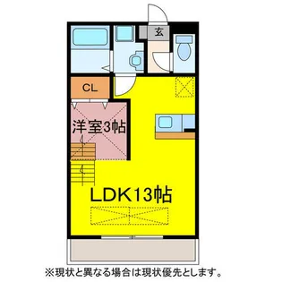 ルネス・サンヒルズ【303号室】の間取り