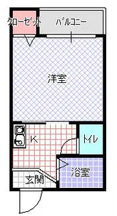 フジカワビル【202号室】の間取り