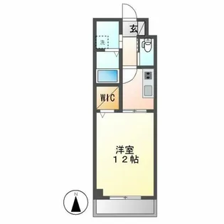 プティ ランシー【202号室】の間取り