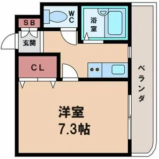 ビブレアビコ【4階】の間取り