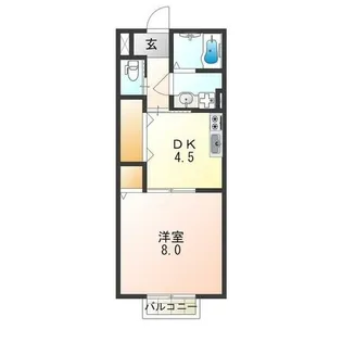 ヒルズシンシア Ⅰ【1階】の間取り