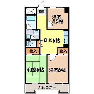 ロンシャン金山【4階】の間取り