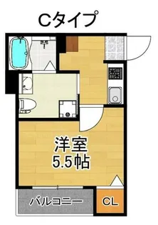 CRASTINE住吉大社【3階】の間取り