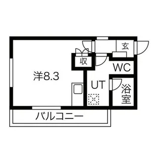 Pre cher八田【2階】の間取り