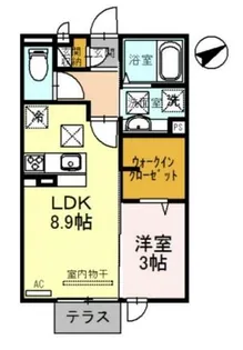 ルクプルFⅡ【1階】の間取り